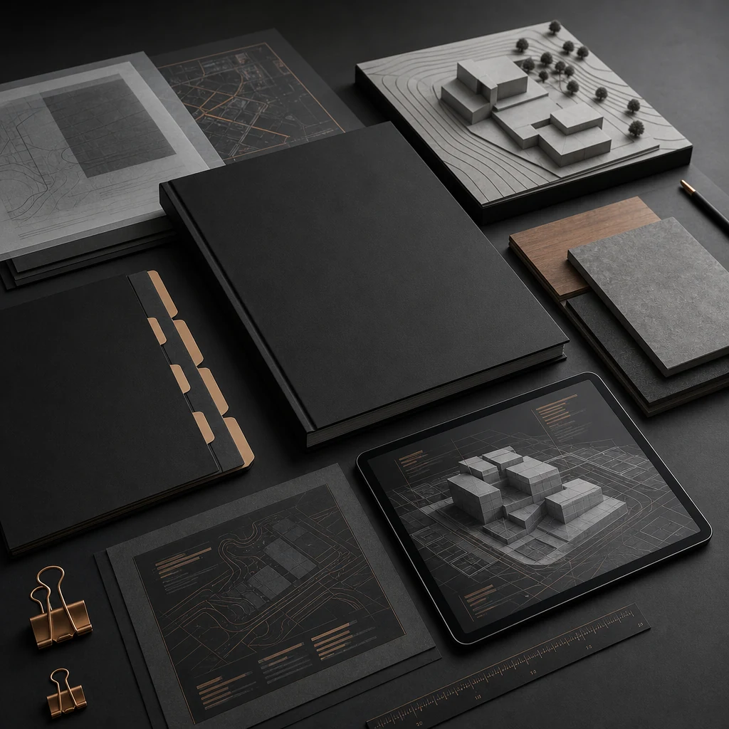 Completed architectural appraisal pack with drawings, model and 3D render